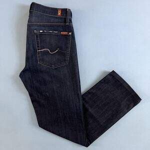 7 For All Mankind Slimmy Slim Skinny Mens Dark Wash Stretch Jeans